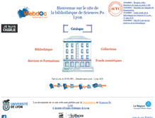 Tablet Screenshot of doc.sciencespo-lyon.fr